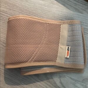 AZMED Beige and Gray Maternity Belt